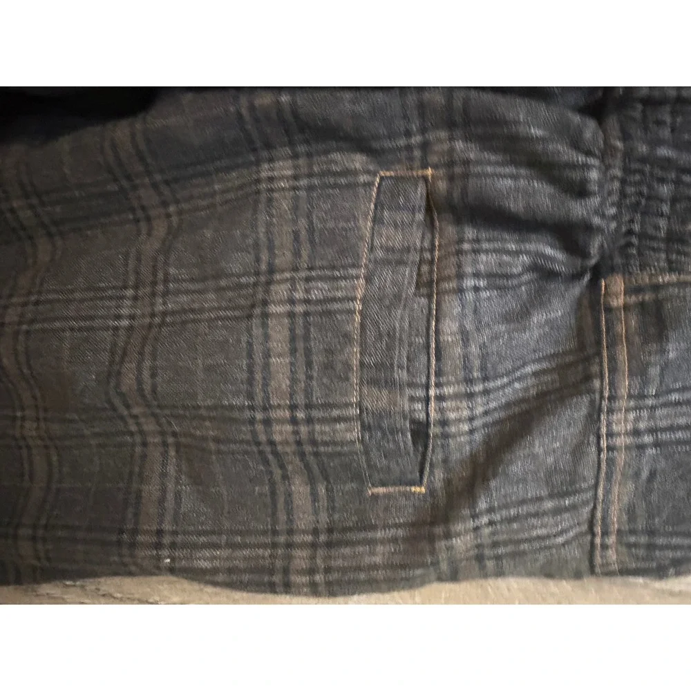 BDG Urban Outfitters Brown Plaid Strapless Wide Leg Jumpsuit Medium Pockets EUC